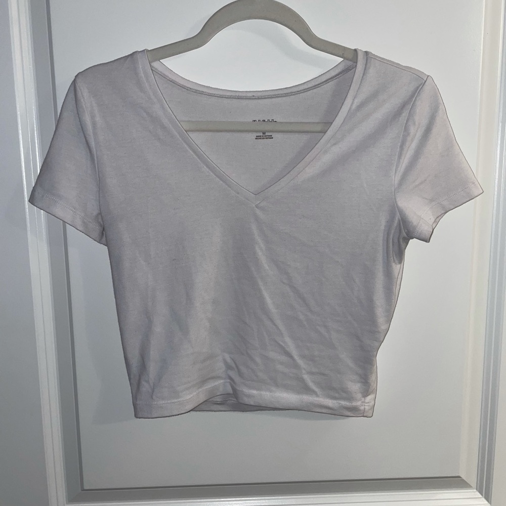 White crop top